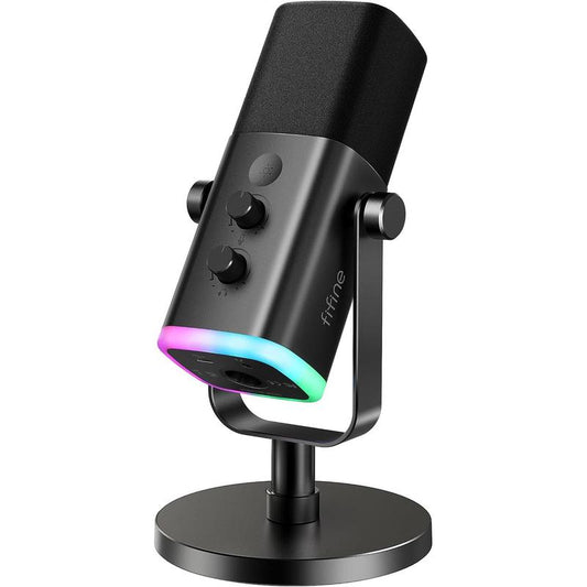 FIFINE AM8 RGB Gaming Mic | USB/XLR